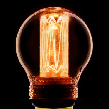 ETH LED-Glühkugel - E27 - 2,3W dimmbar - 2000K - gold