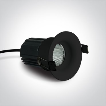 ONE Light Recessed Spots Fixed LED - Einbaustrahler - Ø 86 mm, Ø 75 mm Einbaumaß - 12W dimmbare LED inkl. - IP65 - schwarz