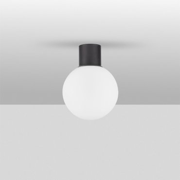 Nova Luce Spix - Außen-Deckenleuchte - Ø 20 x 26 cm - IP54 - dunkel anthrazit