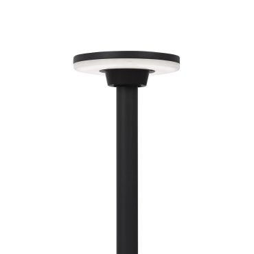 Nova Luce Suite - Gartenleuchte - Ø 18 x 60 cm - 12W LED inkl. - IP54 - schwarz