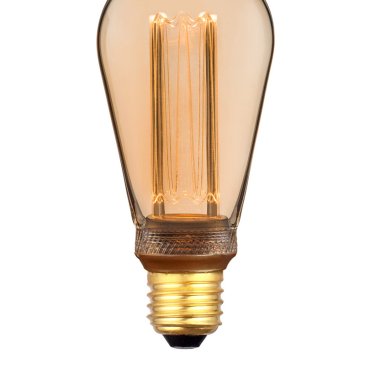 ETH LED Glühfaden Edison ST46 - E27 - 3.5W dimmbar - 1800K - gold