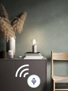 Nordlux Smart Starter Pack - smarte Lichtbrücke mit 2x smarter LED-Glühbirne - intelligente Beleuchtung - Ø 6 x 10,9 cm - E27 - 7W - Dimmfunktion und einstellbare Lichtfarbe per App - weiß
