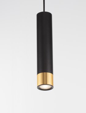 Nova Luce Picto - Hängeleuchte - Ø 6 x 230 cm - schwarz und gold