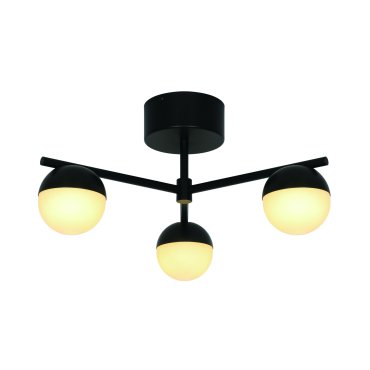 Nordlux Contina - Deckenleuchte 3L - 48,5 x 25,3 cm - schwarz
