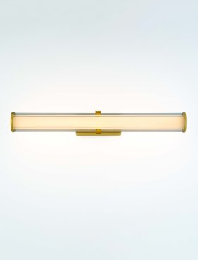 Nova Luce Hedula - wandleuchte - 63 x 12 x 8,2 cm - 23W LED inkl. - IP44 - Sand Gold