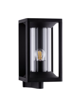 Nova Luce Pacific - Außenwandleuchte - 14,5 x 27,6 x 20,6 cm - IP65 - dunkel anthrazit