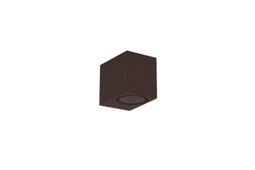 Century Italia Axo - Außenwandleuchte - 8 x 7,8 x 6,8 cm - IP54 - braun