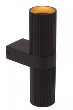 Lucide Clubs - Wandleuchte - 10,8 x 5,6 x 21 cm - schwarz