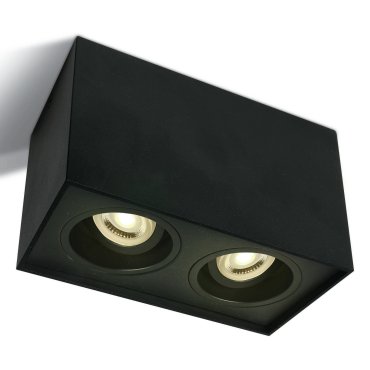 ONE Light GU10 Adjustable Square Cylinders - Aufbaustrahler 2L - 18,2 x 9,6 x 12,5 cm - schwarz