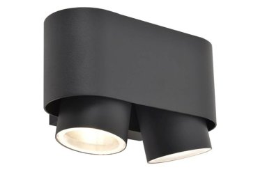 Lutec Cypres - Außenwandleuchte - 8,8 x 17,3 x 10,7 cm - IP44 - dunkelgrau