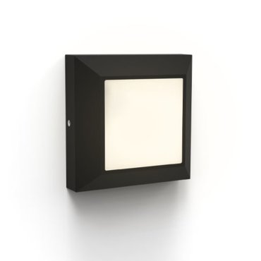 Lutec Helena - Außenwandleuchte - 10,1 x 10,1 x 3,2 cm - 4,5W LED inkl. - IP54 - schwarz