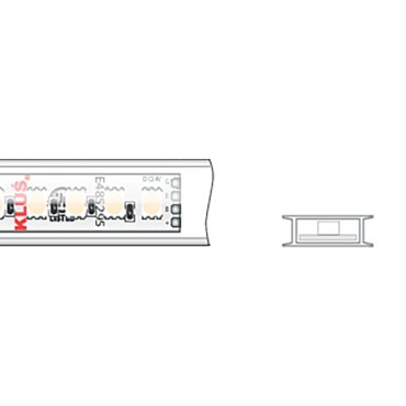 Klus LED-Streifen - 1,67cm breit, 500cm lang - 24Vdc - 19,2W LED pro Meter - 120 LEDs pro Meter - IP65 - RGB
