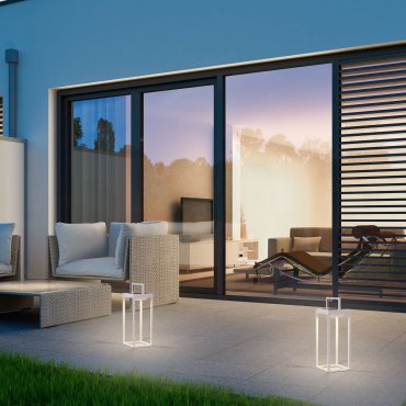 Nova Luce Tegolo - tragbare Solar-Tischleuchte mit USB-Anschluss - 15,1 x 39,2 x 16,6 cm - 2W LED incl. -  IP54 - zandwit