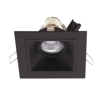 Maxlight Hit - Einbaustrahler 1L - 115 x 115 mm, 95 x 95 mm Einbaumaß - schwarz