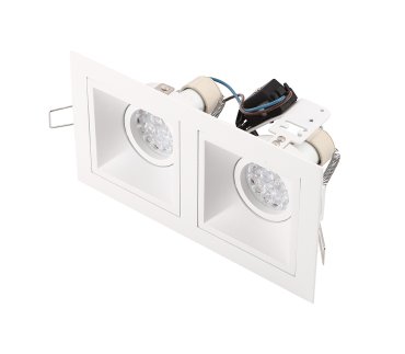 Maxlight Hit - Einbaustrahler 2L - 215 x 115 mm, 195 x 95 mm Einbaumaß - weiß