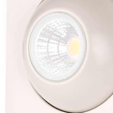 Maxlight Technical Spot H0068 - Einbaustrahler 1L - 110 x 110 mm, Ø 75 mm Einbaumaß - 8W LED inkl. - weiß