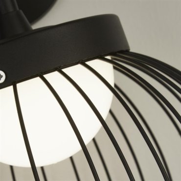 Searchlight Cabin - Außenwandleuchte - 26 x 39 cm - 18W LED inkl - IP44 - schwarz und opal