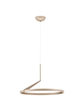 Nova Luce Tilia - Pendelleuchte - Ø 60 x 250 cm - LED 31W dimmbar inklusive - Mokka