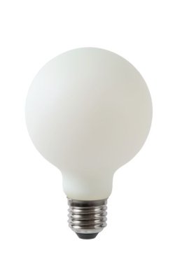 Lucide LED-Glühbirne - Ø 8 cm - E27 - 5W dimmbar - 2700K - opal