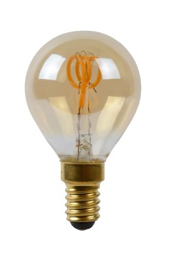 Lucide LED-Glühbirne - Ø 4,5 x 7 cm - E14 - 3W dimmbar - 2200K - amber