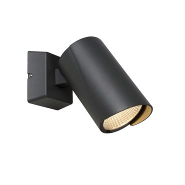Lucide Manal - Außenwandleuchte - 9 x 14 x 17 cm - 12W LED inkl - IP65 - anthrazit