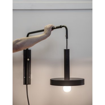 Faro Whizz - Wandleuchte - 120 x 25 x 50 cm - schwarz und satiniert gold