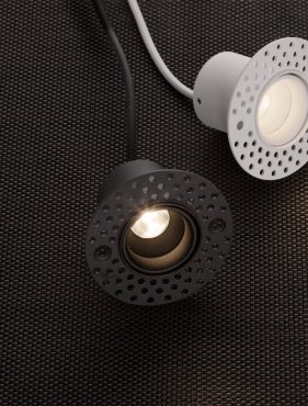 Nova Luce Uho - Einbaustrahler - Ø 68 mm - Einbaugröße 40 mm - inkl. 3W LED - schwarz