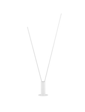 Nova Luce Kimolia - Stehleuchte - Ø 22 x 180,7 cm - 49W dimmbar LED inkl. - matt weiß