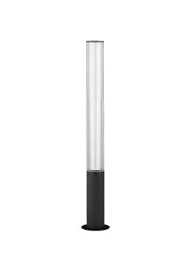 Nova Luce Iman - Gartenpfosten - Ø 16 x 105 cm - 25W LED inkl. - IP65 - Sand schwarz
