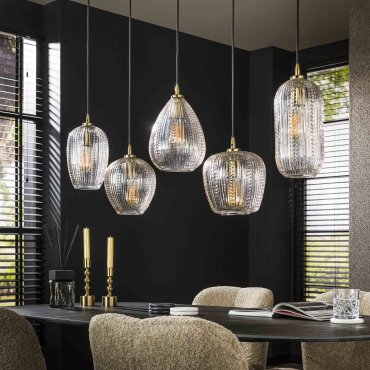 Vico Diamond Grain Mix - Pendelleuchte - 120 x 20 x150 cm - transparent