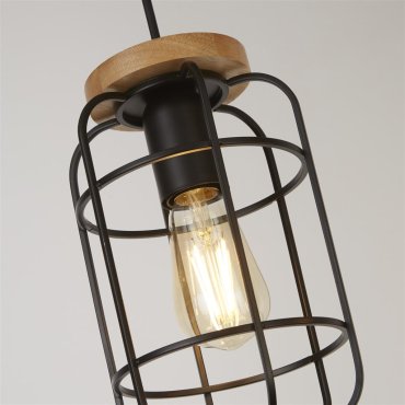 Searchlight Vision - Pendelleuchte - 71 x 130 cm - mattschwarz