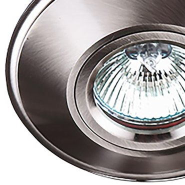 Maxlight Technical Spot H0028 - Einbaustrahler 1L - Ø 95 mm, Ø 75 mm Einbaugröße - Nickel satiniert
