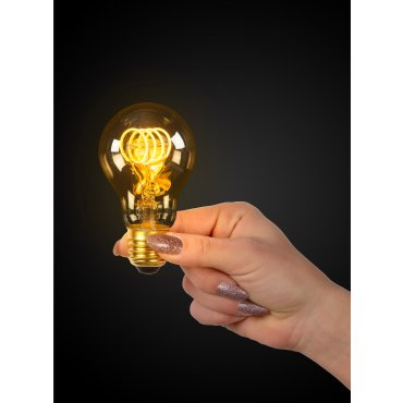 Lucide LED-Glühbirne Twilight Sensor - Ø 6 cm - E27 - 4W nicht dimmbar - 2200K - amber
