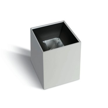 ONE Light Dark Light Pro Square Cylinders - Aufbaustrahler 1L - 8 x 8 x 10,4 cm - 10W LED inkl. - weiß