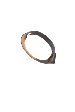 Lutec Polo - Außenwandleuchte - 16,2 x 18 x 16,4 cm - 15W LED inkl. - IP54 - anthrazit