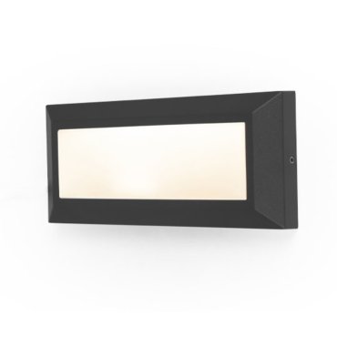 Lutec Helena - Außenwandleuchte - 23 x 3 x 10 cm - 10W LED inkl. - IP54 - schwarz