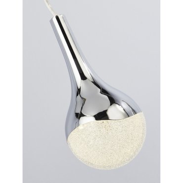 Searchlight Wave Teardrop - Pendelleuchte - 98 x 10 x 120 cm - 28W dimmbare LED inkl - Chrom
