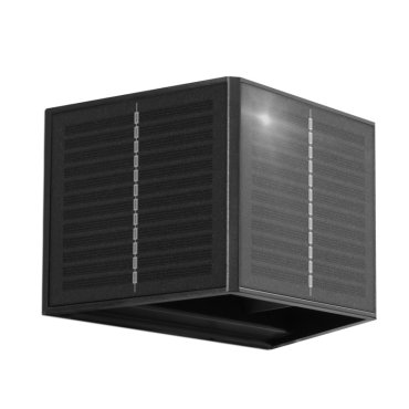 Century Italia Up&amp;Down - Außenwandleuchte mit 2 verstellbaren Solarlichtstrahlen mit Tag-Nacht-Sensor - 15,4 x 9,6 x 9,9 cm - 5W LED inkl - IP54 - schwarz