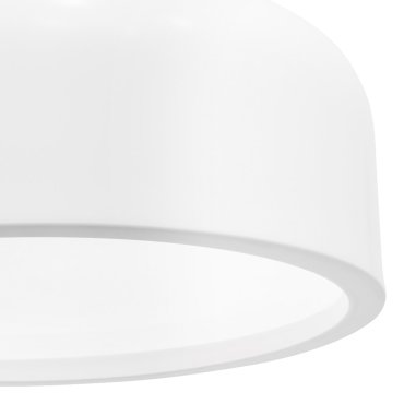 Nova Luce Perleto - Deckenleuchte - Ø 35 x 13 cm - weiß