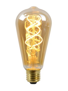 Lucide LED-Glühbirne - Ø 6,4 x 14,6 cm - E27 - 5W dimmbar - 2200K - amber