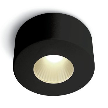 ONE Light LED Fashion Cylinders - Aufbaustrahler 1L - Ø 7,95 x 4 cm - 7W dimmbare LED inkl. - schwarz