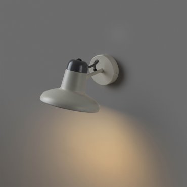 Faro Snap - Wandleuchte mit Schalter - 18 x 25 x 14 cm - weiß und grau