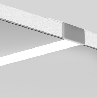KLUS Giza-ll-t - LED-Einbauprofil für 12mm Gipskarton - 2,6 cm Fensterbreite - Aluminium