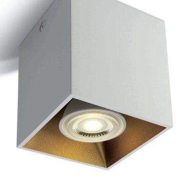 ONE Light GU10 Dekorative Vierkant-Zylinder - Aufbaustrahler 1L - 8,3 x 8,3 x 9,4 cm - weiß