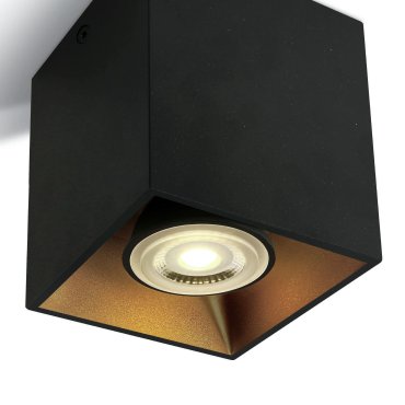 ONE Light GU10 Decorative Square Cylinders - Aufbaustrahler 1L - 8,3 x 8,3 x 9,4 cm - schwarz