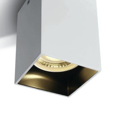 ONE Light GU10 Dark Light - Aufbaustrahler 1L - 6 x 6 x 9,5 cm - weiß