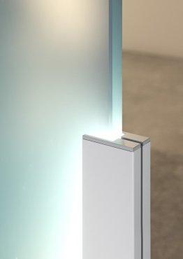 Klus KRAV-56 - LED-Profil für Glaswände mit einer Stärke von 5mm bis maximal 6mm - 1 x 2,5 cm - silber eloxiert