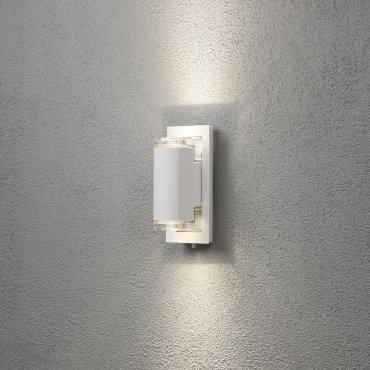 Konstsmide Potenza - außenwandleuchte - 11,5 x 10 x 22,5 cm - IP54 - weiß