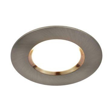 Nordlux Smart Dorado - Einbaustrahler - intelligente Beleuchtung - Ø 85 mm, Ø 72 mm Einbaumaß - inkl. 4,7W LED - IP65 - gebürstetes Nickel