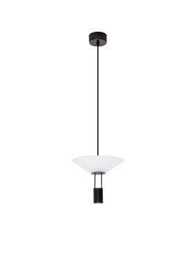 Nova Luce Anafi - Hängelampe - Ø 22 x 210 cm - 8W LED inkl. - sand schwarz
